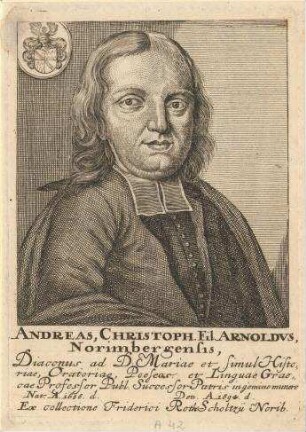 Andreas Christoph Arnoldus d.J.;. geb. 1656; gest. 1694