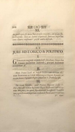 Jure historico & politico.