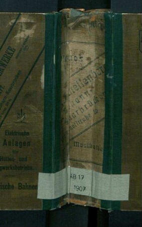 1907, Adressbuch der Stadt Saarbrücken, St. Johann, Malstatt-Burbach und Umgebung. Stadt- und Geschäftshandbuch der Städte St. Johann, Saarbrücken, Malstatt-Burbach und Umgebung
