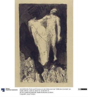 Paolo und Francesca in der Hölle (nach der "Göttlichen Komödie" von Dante, Inferno, Canto 5)