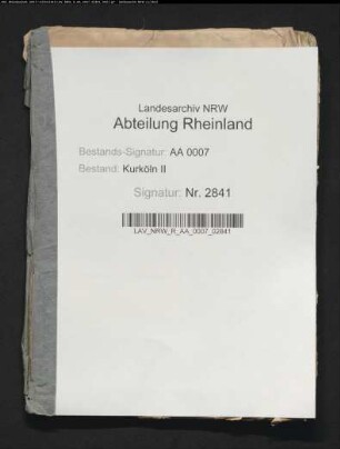 Kellnereirechnungen des Amtes Rheinberg, aufgestellt von dem Kellner Heinrich van Greuenstreu