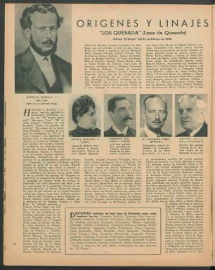 Orígenes y linajes argentinos : "Los Quesada" (Lope de Quesada)