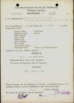 Rapp, Fritz