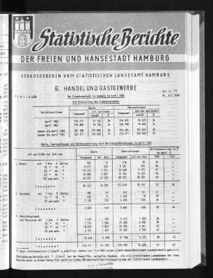 Der Fremdenverkehr in Hamburg im April 1968 : Lfd. Nr. 49