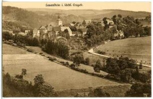 Lauenstein. Blick auf Lauenstein
