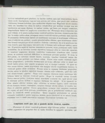 Symptomata morbi quae sint et quomodum morbus decurrat, exponitur.