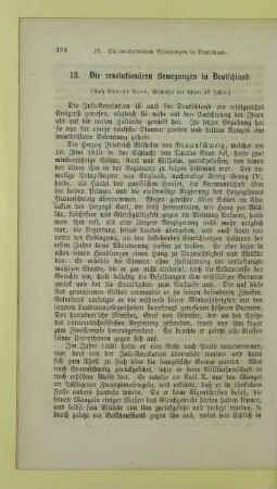 18. Die revolutionären Bewegungen in Deutschland