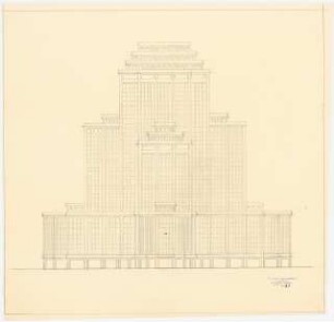 Hochhaus am Bahnhof Friedrichstraße, Berlin: Ansicht