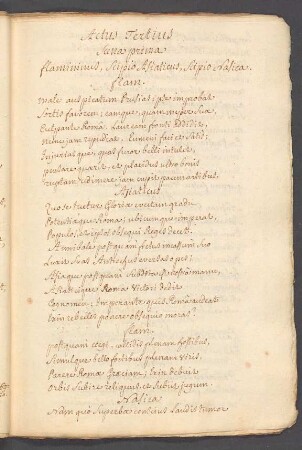 Actus Tertius