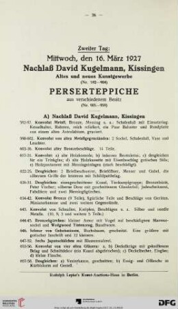 Perserteppiche (Nr. 592-959)