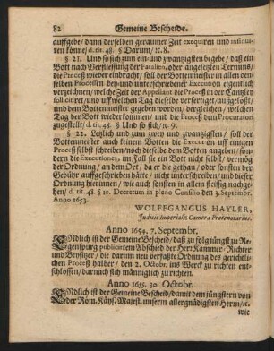 Anno 1655. 30. Octobr. - 13. Eiusdem. [Anno 1659. 13. Decembr.]