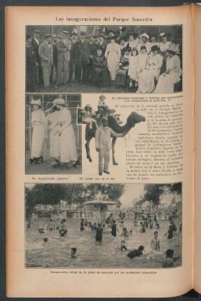Las inauguraciones del Parque Saavedra