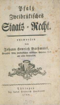 Pfalz-Zweibrükisches Staats-Recht