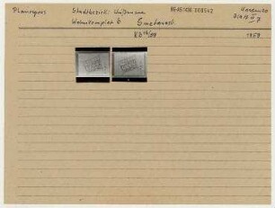 Wohnkomplex 6 "Smetanastraße". Berlin, Weißensee, Smetanastraße/Meyerbeerstraße/Gounodstraße/Chopinstraße (Name 1962 vergeben)/Lindenallee/Lichtenberger Straße (seit 1985 Indira-Gandhi-Straße)/Otto-Brahm-Straße (Name 1962 vergeben)