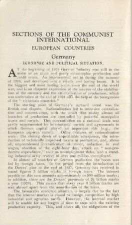 [III.] Sections Of The Communist International