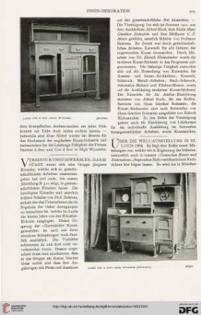 Über die Welt-Ausstellung in St. Louis 1904