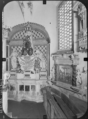 Jänkendorf-Ullersdorf (Waldhufen-Ullersdorf). Georgskirche (17. Jh., Anbau 1720). Inneres