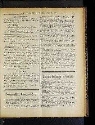 Mouvement Diplomatique et Consulaire