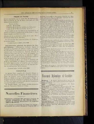 Mouvement Diplomatique et Consulaire
