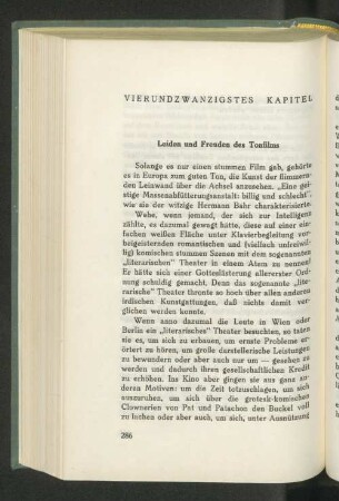 Vierundzwanzigstes Kapitel Leiden und Freuden des Tonfilms
