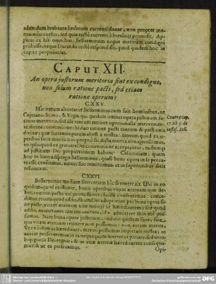 Caput XII. An opera iustorum meritoria sint ex condigno, non solum ratione pacti, sed etiam ratione operum?