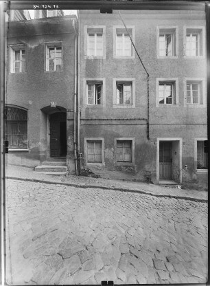 Meißen-Altstadt, Hohlweg 5. Wohnhaus (16. Jh. ?). Straßenfront (Teilansicht)