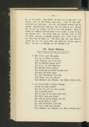 196. Kaiser Wilhelm.