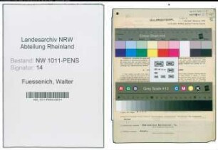 Entnazifizierung Walter Fuessenich , geb. 20.07.1886 (Bezirksbuergermeister)