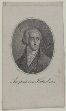 Bildnis des August von Kotzebue