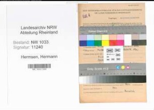 Entnazifizierung Hermann Hermsen , geb. 18.03.1914 (Polizeibeamter)
