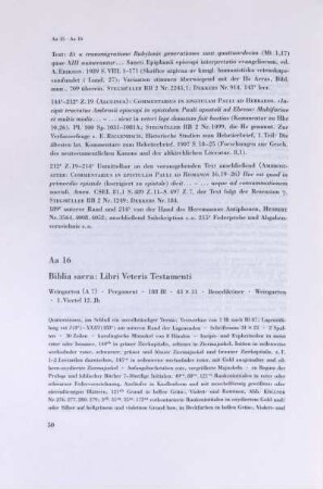 Aa 16. Biblia sacra: Libri Veteris Testamenti