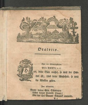 Oratorio.