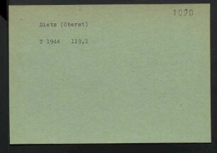 Dietz, NN.
