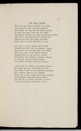 Die drei Chöre