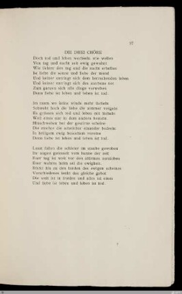 Die drei Chöre
