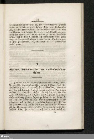 2. Rasches Umsichgreifen der neukatholischen Lehre