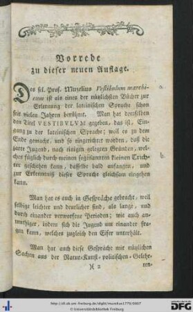 Vorrede zu dieser neuen Auflage.