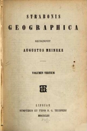 Strabonis Geographica, 3