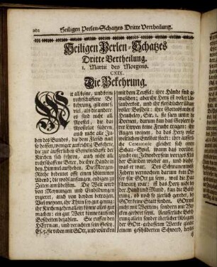 Heiligen Perlen-Schatzes Dritte Vertheilung