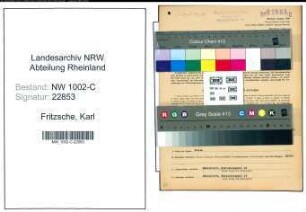 Entnazifizierung Karl Fritzsche, geb. 08.02.1909 (Kaufm.Angest.)