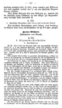 Zweiter Abschnitt. Insbesondere vom Beweise.