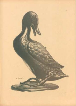 BI. Ente aus Bronze, Räuchergefäss