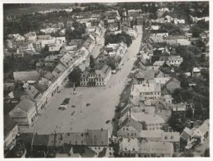 Rochlitz, Marktplatz, Luftbild