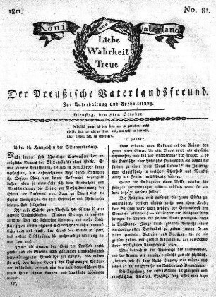 No. 81., vom 8ten October
