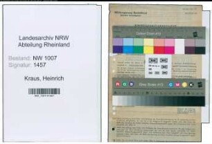 Entnazifizierung Heinrich Kraus , geb. 03.11.1893 (Fleischbeschauer)