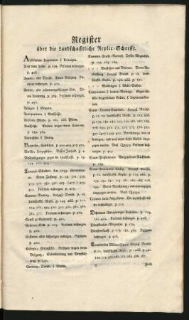 Register über die Landschafftliche Replic-Schrifft