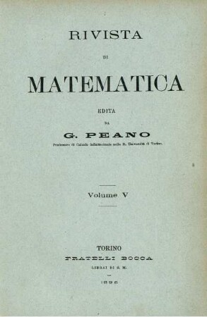 5: Rivista di matematica