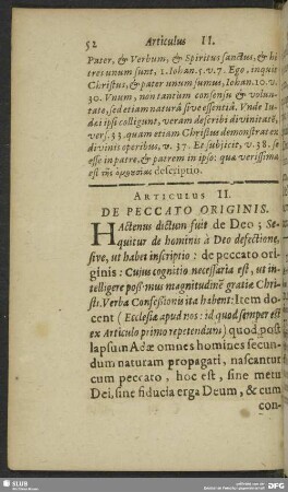 Articulus II. De Peccato Originis