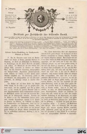 Siebente Sonder-Ausstellung im Kunstgewerbe-Museum zu Berlin