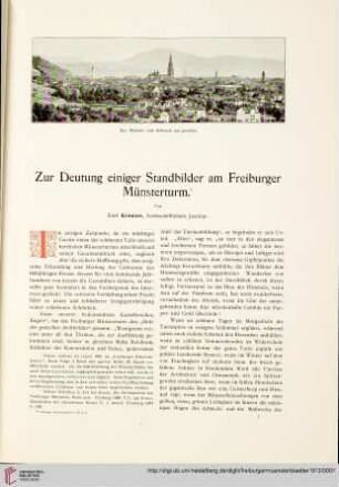 Zur Deutung der Standbilder am Freiburger Münsterturm